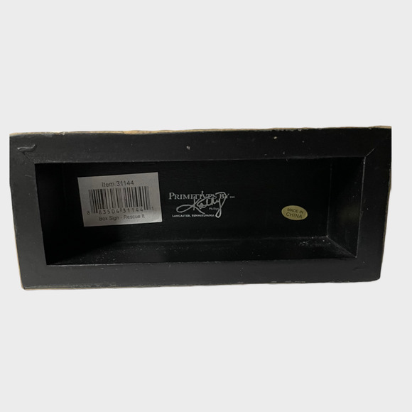 "You Can't Buy Love But You Can Rescue It" Wood Box Decor By Kathy’s Primitives - Picture 7 of 9